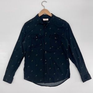 OSKLEN Black Palm Button Down Shirt